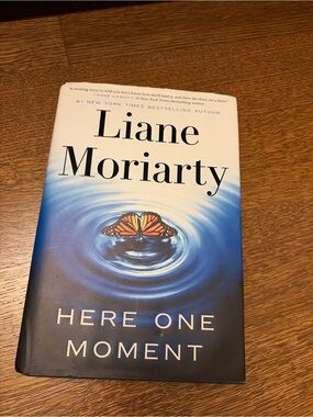 Liane Moriarty Here One Moment Hardcover Book - Blue/White